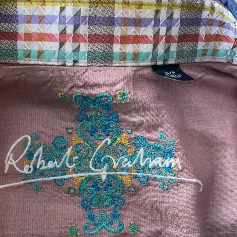 ROBERT GRAHAM Rare Men’s Sz S - Picture 8 of 8